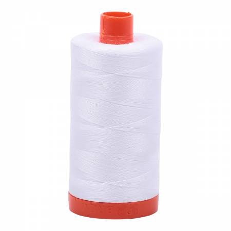 Aurifil Threads, Black and White Spools - 50wt - 1,422yd