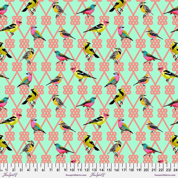 Tula Pink - Moon Garden - In a Finch - Dawn