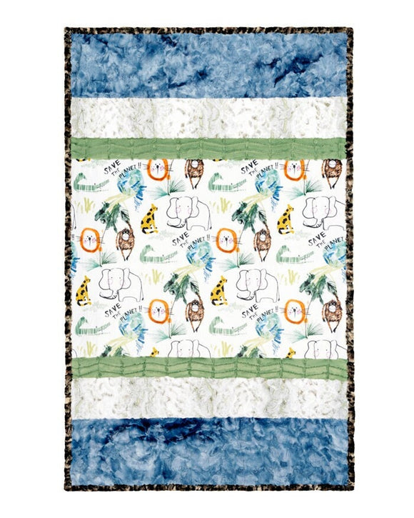 Cuddle® Kit - Picture Perfect - Nurture Nature || Minky Baby Blanket || Shower Gift