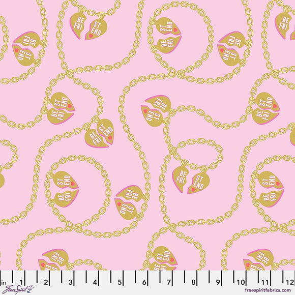 Tula Pink - Lil Charmer - Blossom - Metallic Besties from Free Spirit Fabrics