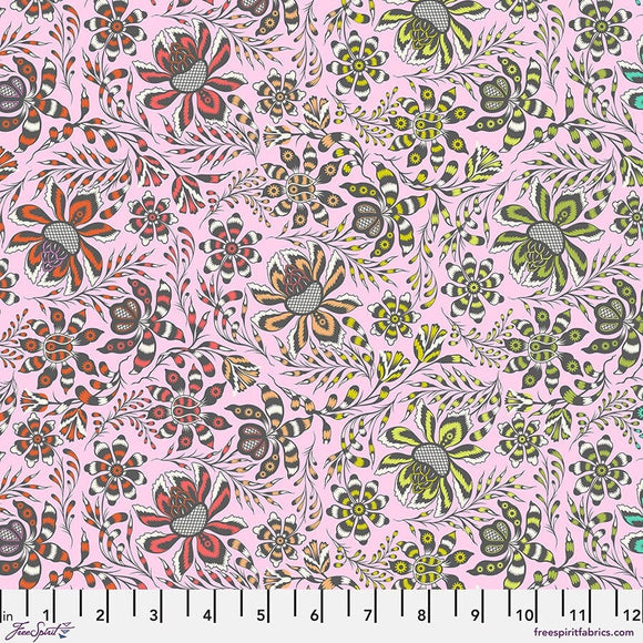 Tula Pink ROAR! || Wild Vine - Blush || ROAR! || Quilting Cotton