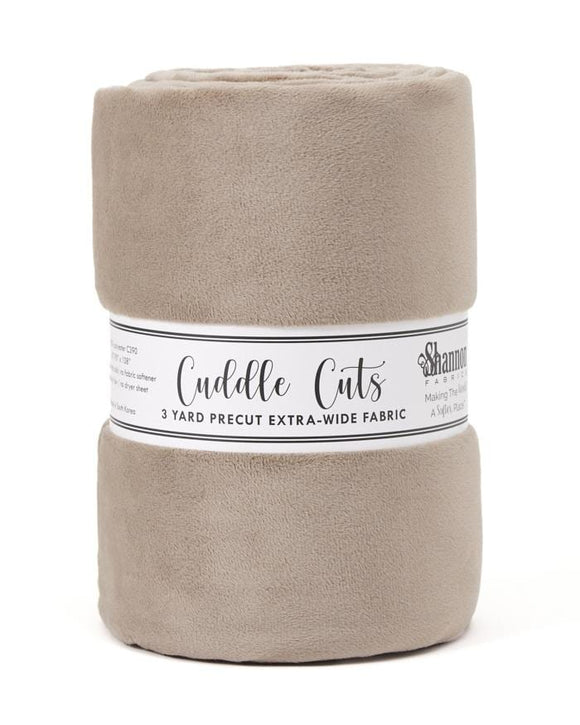3 Yard Shannon Cuddle® Cut C390 Simply Taupe || 88/90" Wide x 108" Long