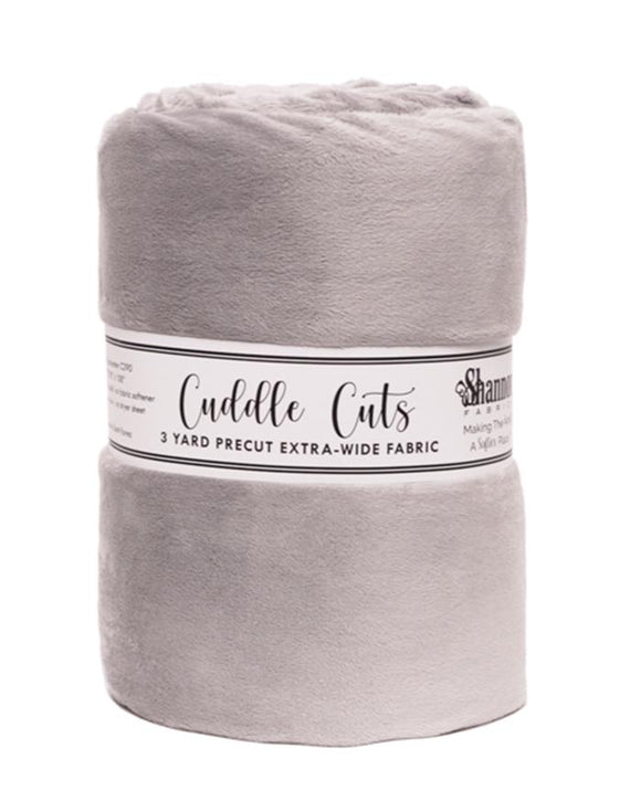 3 Yard Shannon Cuddle® Cut C390 Silver || 88/90" Wide x 108" Long