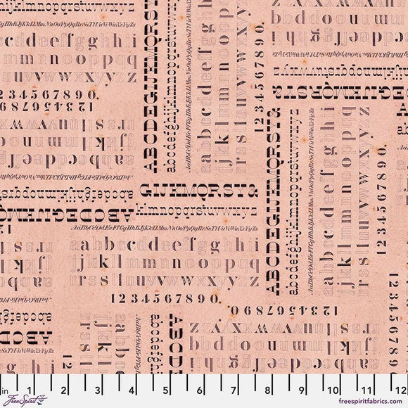 Pink - Typography || Tim Holtz Palette Monthly Collection || Free Spirit