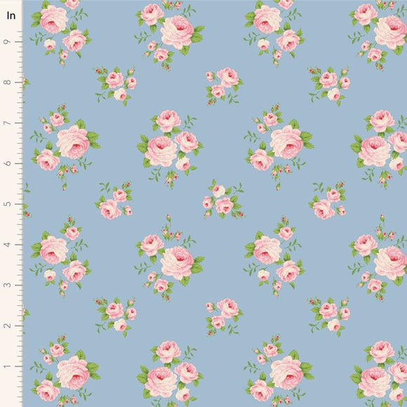 Mille Sky || Sunday Brunch - Blue/Sand || Tilda Fabric