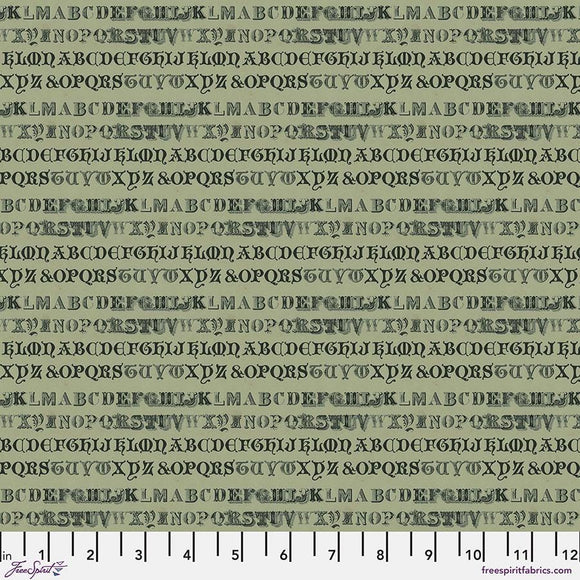 Green Typography || Tim Holtz Palette - Green || Free Spirit