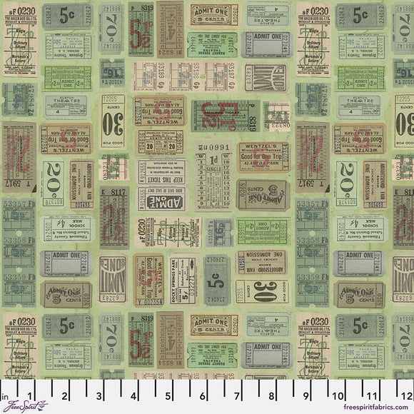 Green Tickets || Tim Holtz Palette - Green || Free Spirit