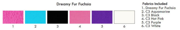 Dreamy Fur Fun Pack Fuchsia || Shannon Fabrics Cuddle