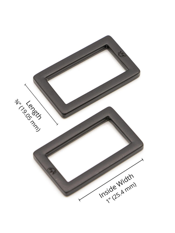 ByAnnie Rectangle Ring - 1" - Set of Two