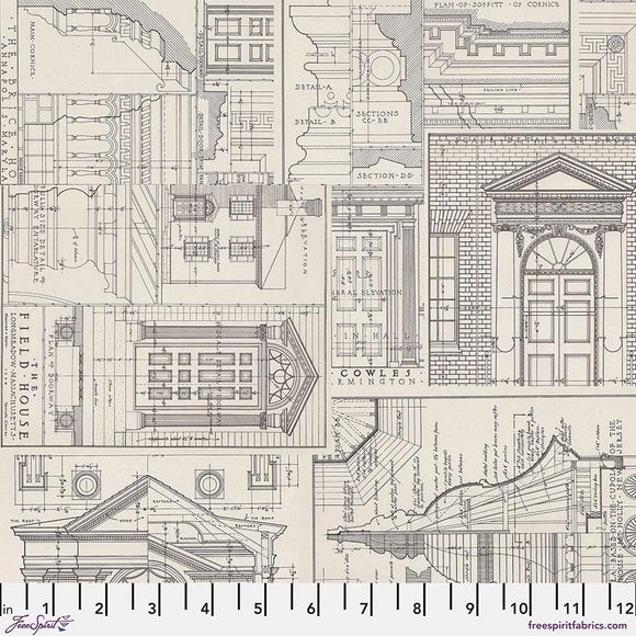 Charcoal Schematics - Charcoal || Tim Holtz Palette Monthly Collection || Free Spirit