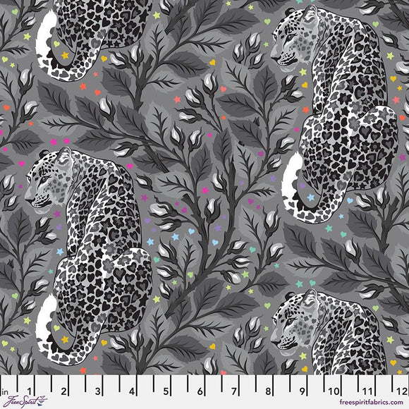 Beautymark - Shadow - Tula Pink Graywork Collection from Free Spirit Fabrics