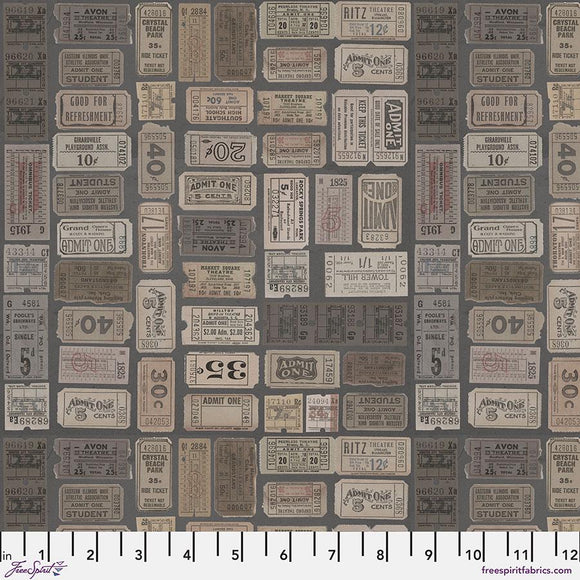 Charcoal Tickets - Charcoal || Tim Holtz Palette Monthly Collection || Free Spirit