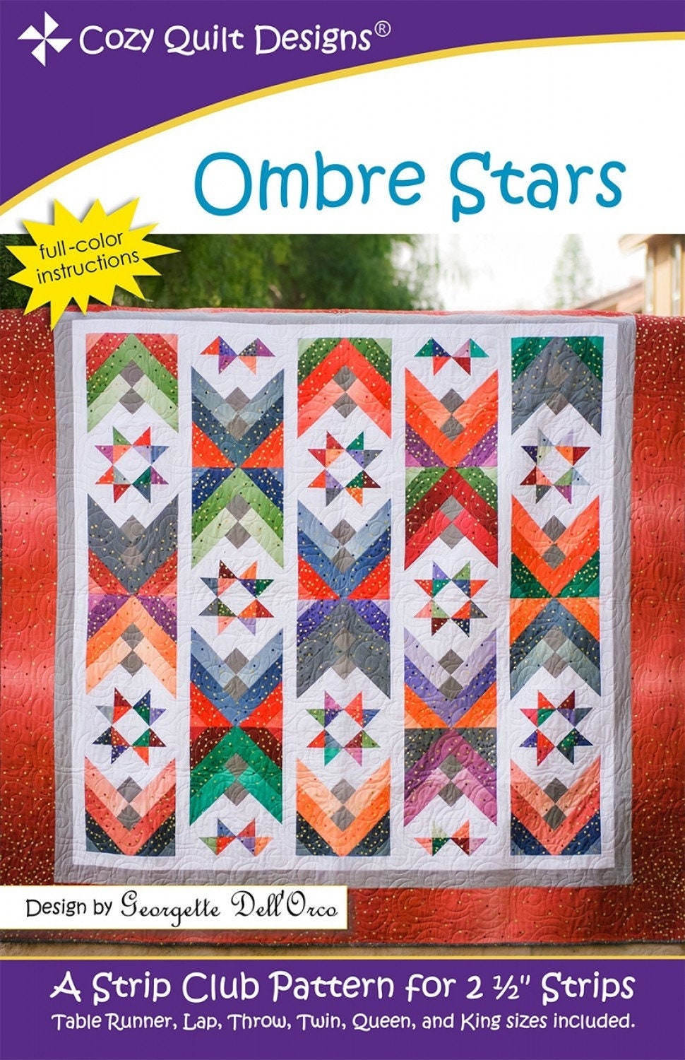 Ombre Stars || Cozy Quilt Pattern || Strip Club || Jelly Roll and Fat Quarter Friendly