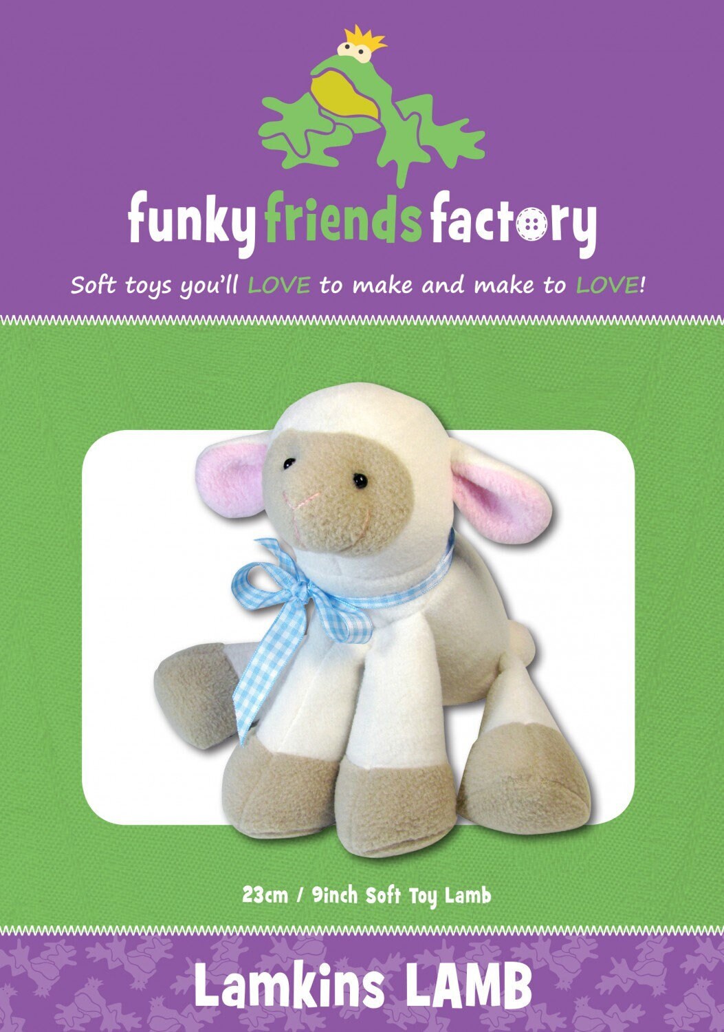 Lamkins Lamb - Funky Friends Stuffed Animal Pattern