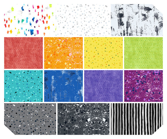 Giucy Giuce - Hue Collection - Fat Quarter Bundle 14 pc - Free Spirit Fabrics