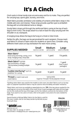 It's a Cinch || ByAnnie Pattern || Add-On Video - 0