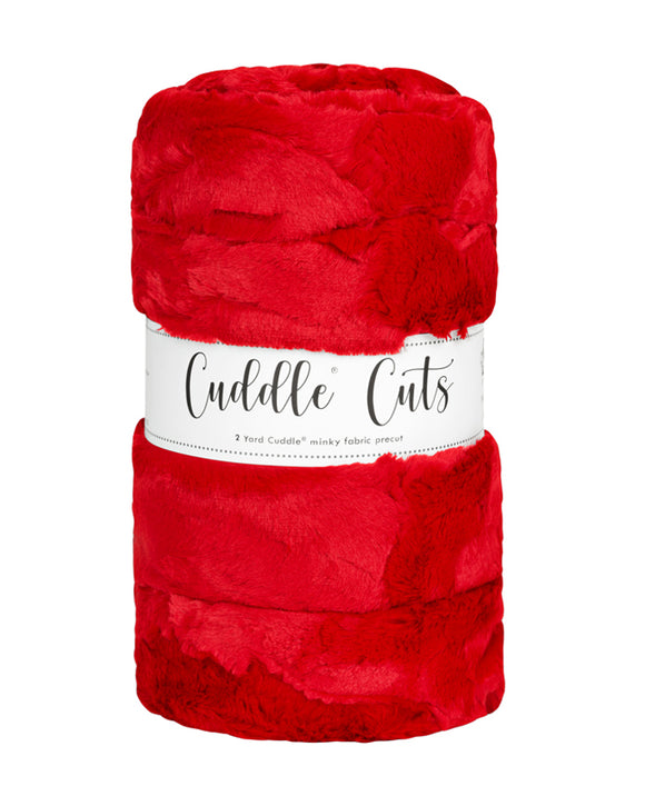 2 Yard Luxe Cuddle® Cut Hide Cardinal
