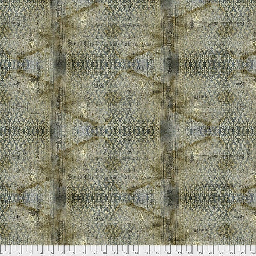 Tim Holtz || Stained Damask - Neutral || Abandonded || Eclectic Elements || Free Spirit || Modern Fabric