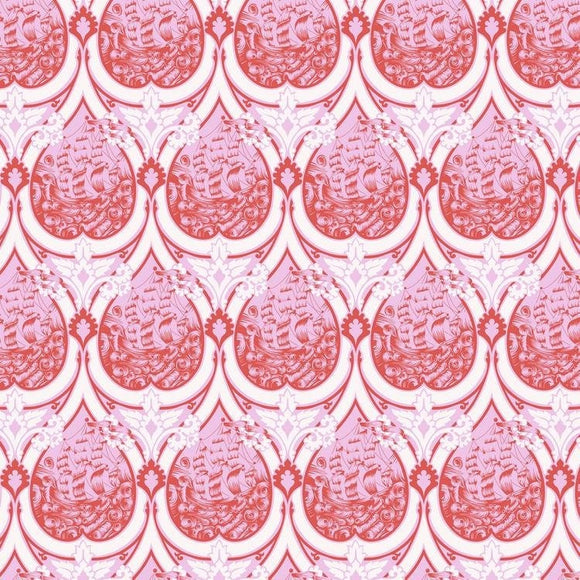 Tula Pink - Sea of Tears Melon || Parisville (DejaVu)