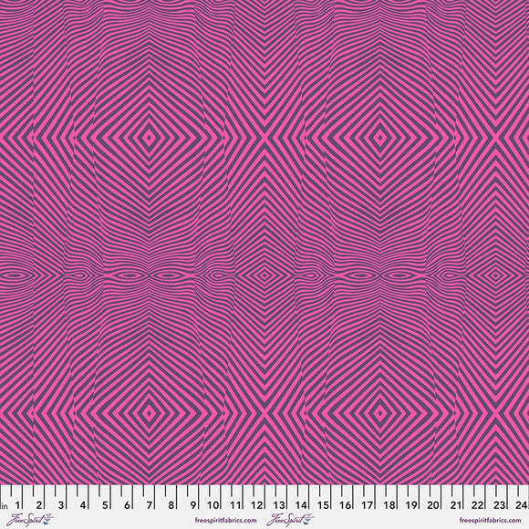 Tula Pink - Moon Garden - Lazy Stripe - Dusk