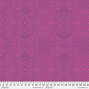Tula Pink - Moon Garden - Lazy Stripe - Dusk