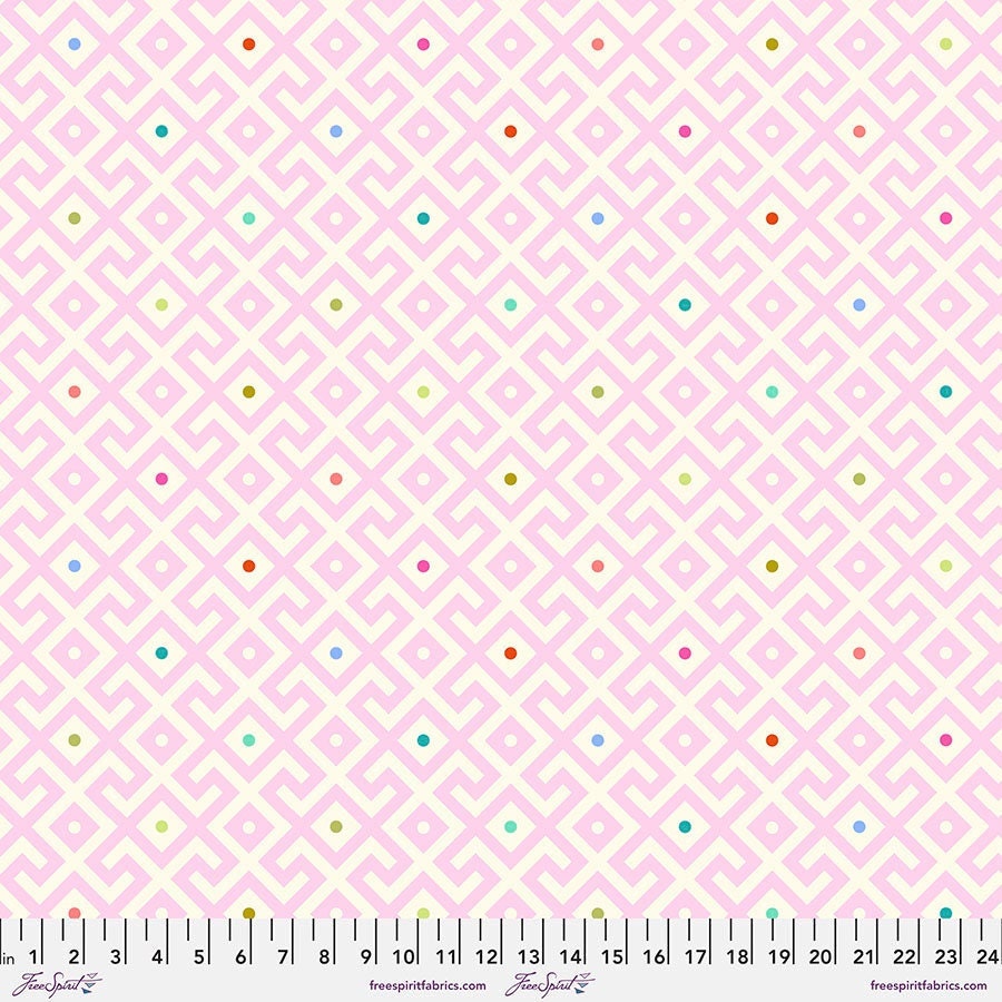 108" Mama Geo - Dawn || Moon Garden Tula Pink || Wide Back || Quilt Backing || Maze || Large Scale