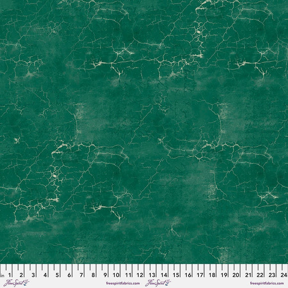 Tim Holtz || Cracked Shadow - Aventurine || Free Spirit || Modern Fabric