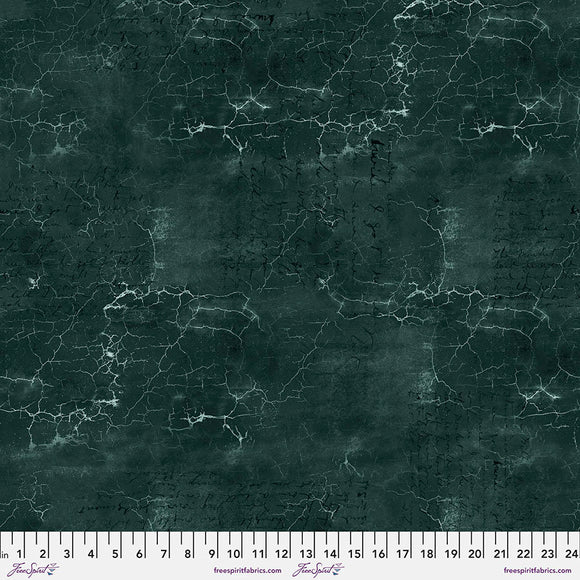 Tim Holtz || Cracked Shadow - Jade || Free Spirit || Modern Fabric