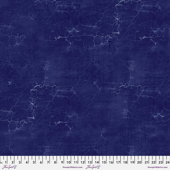 Tim Holtz || Cracked Shadow - Lapis || Free Spirit || Modern Fabric
