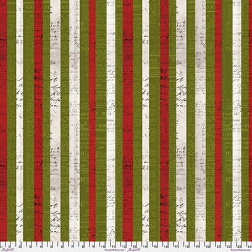 Tim Holtz Flannel || Xmas Stripe - Multi || Wonderland || Free Spirit || Christmas Fabric