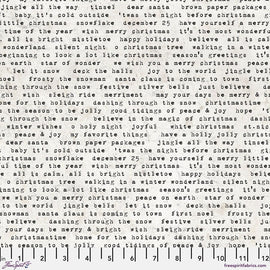 Tim Holtz Flannel || Tidings Type - White || Wonderland || Free Spirit || Christmas Fabric