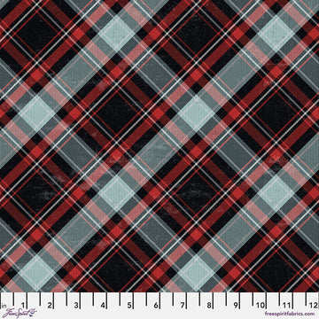 Tim Holtz Flannel || Winter Plaid - Multi || Wonderland || Free Spirit || Christmas Fabric