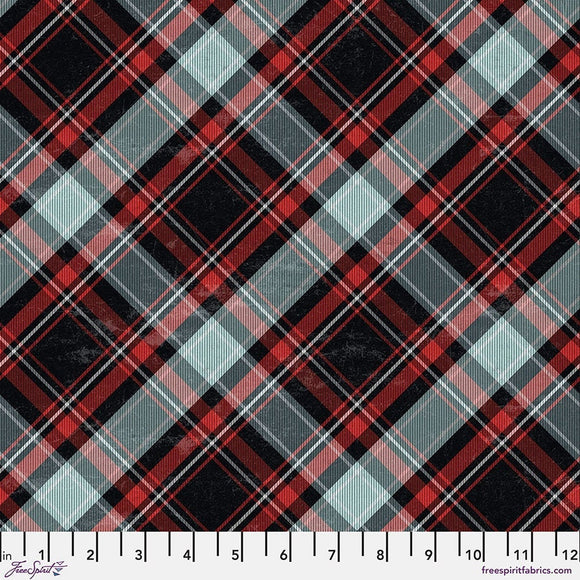 Tim Holtz Flannel || Winter Plaid - Multi || Wonderland || Free Spirit || Christmas Fabric