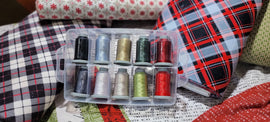 Glide Thread Kit for Tim Holtz - Wonderland Christmas Flannel Collection || 10 - 1,100yrd Spools || Curated by TreasuredGifts, LLC