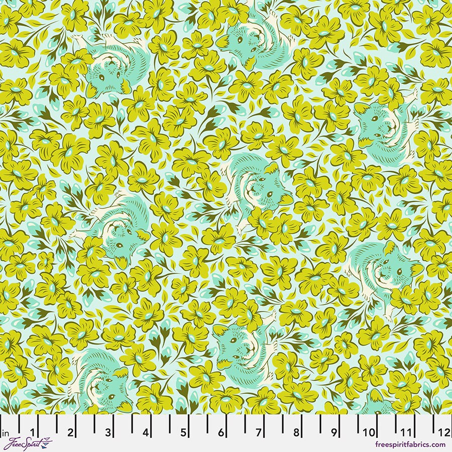 Tula Pink - Chubby Cheeks - Clover - Besties from Free Spirit Fabrics