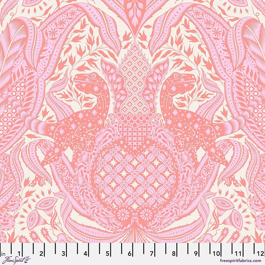 Tula Pink ROAR! || Gift Rapt - Blush || Quilting Cotton