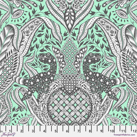Tula Pink ROAR! || Gift Rapt - Mint || Quilting Cotton