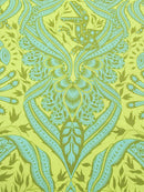 Tula Pink ROAR! || Gift Rapt - Lime || Quilting Cotton