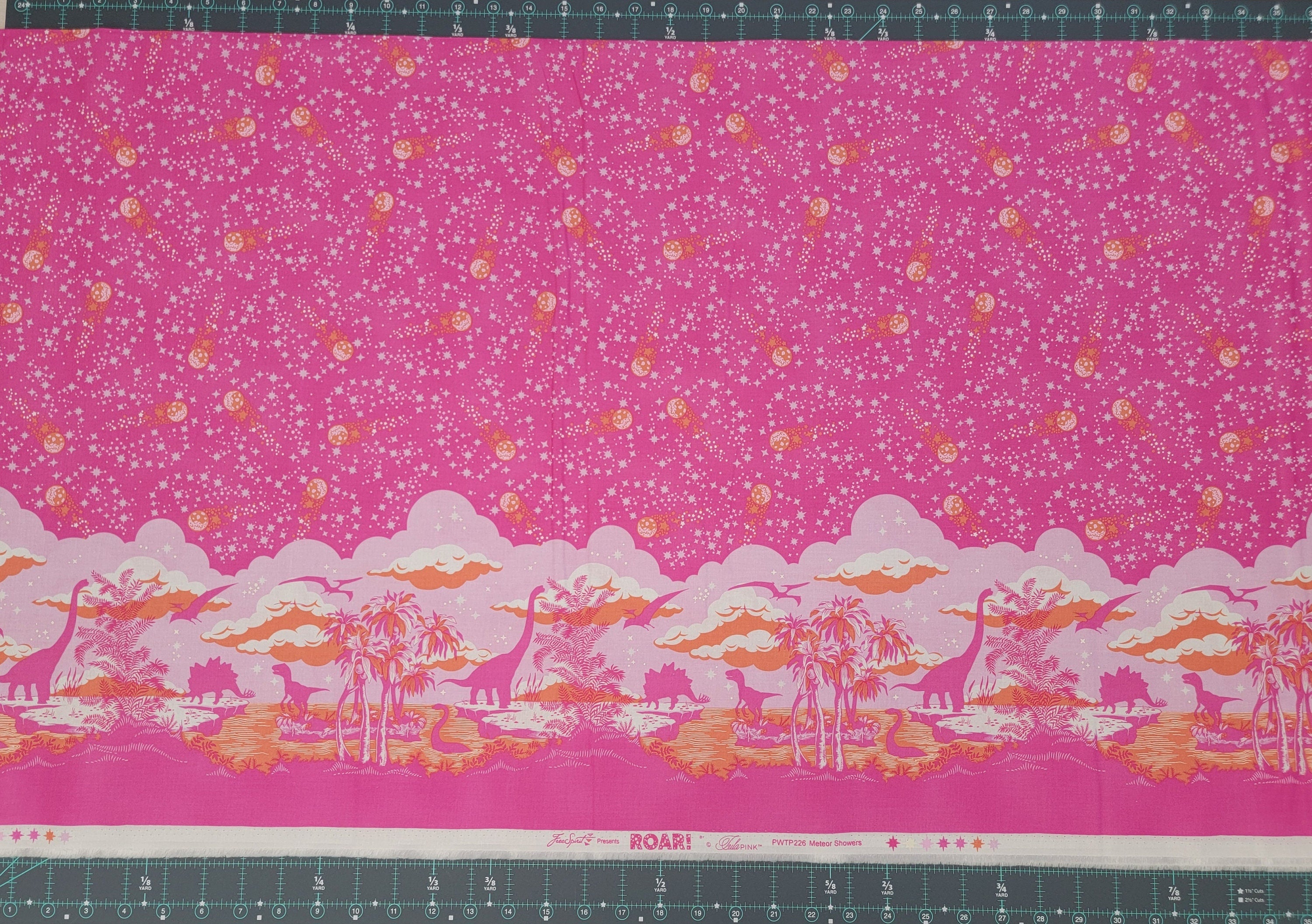 Tula Pink ROAR! || Meteor Showers - Blush || Quilting Cotton