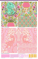 Tula Pink ROAR! || Gift Rapt - Blush || Quilting Cotton
