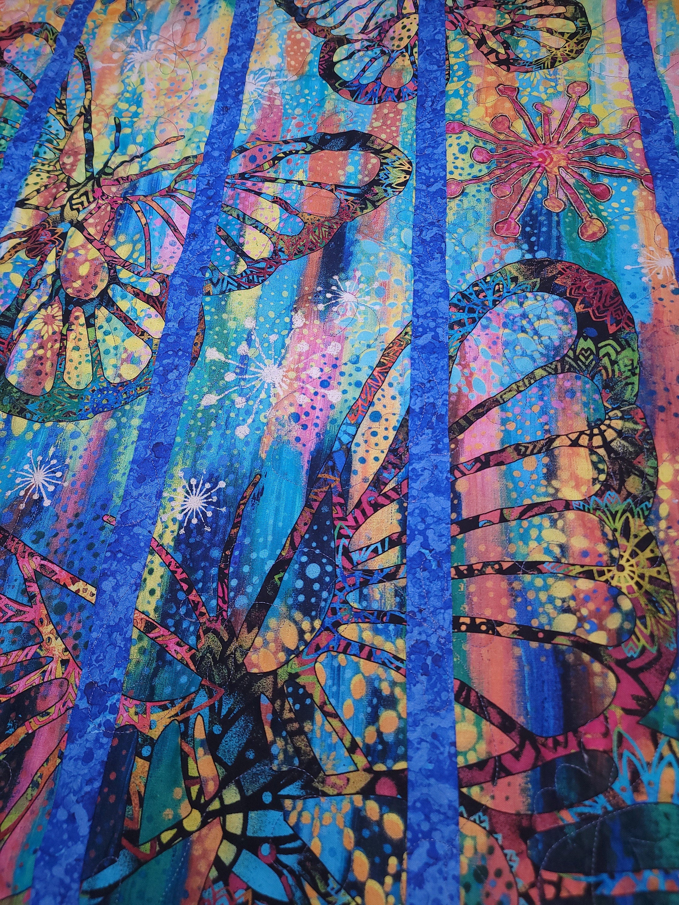 Sue Penn - All a Flutter Quilt || Quilt Kit - 52"x 64" || Butterfly Fields || Free Spirit