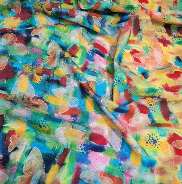 Butterfly Plaid - Multi || Butterfly Fields || Free Spirit