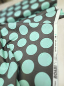 Tula Pink ROAR! || Dinosaur Eggs - Storm (2 1/4" wide "Eggs") || Quilting Cotton