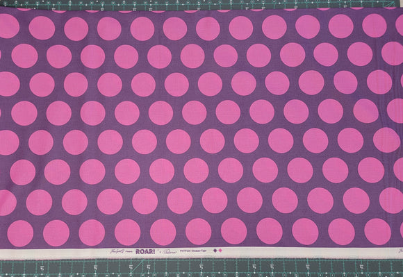 Tula Pink ROAR! || Dinosaur Eggs - Mist (2 1/4" wide "Eggs") || Quilting Cotton
