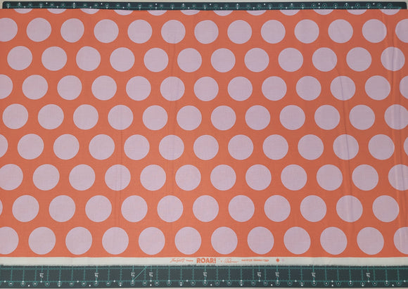 Tula Pink ROAR! || Dinosaur Eggs - Blush (2 1/4" wide "Eggs") || Quilting Cotton