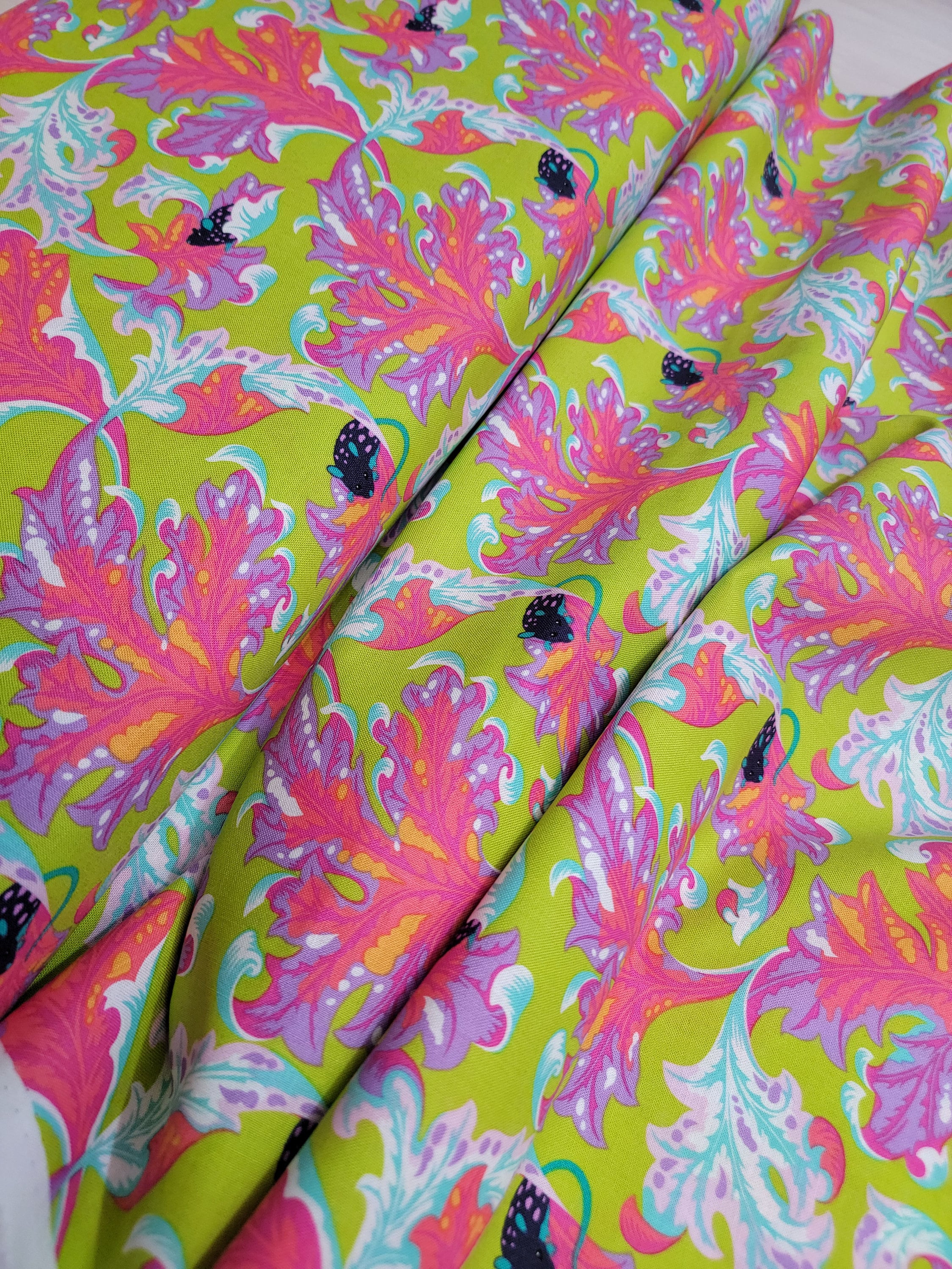 Eek - Electroberry || Tula Pink Tabby Road Deja Vu || Free Spirit Fabric