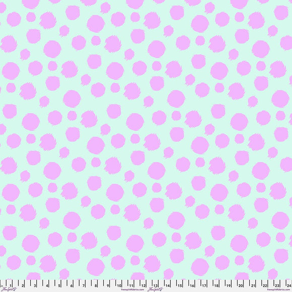 Fur Ball - Technomint || 60" Wide || Tabby Road Déjà Vu Minky || Tula pink