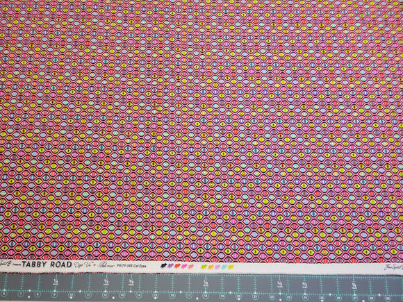 Cat Eyes - Prism || Tula Pink Tabby Road Deja Vu || Free Spirit Fabric