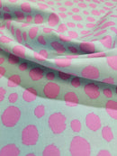 Fur Ball - Technomint || Tula Pink Tabby Road Deja Vu || Free Spirit Fabric