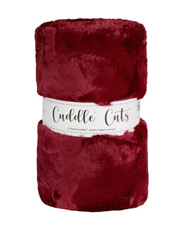 2 Yard Luxe Cuddle® Cut Hide Merlot || 58/60" Wide x 72" Long